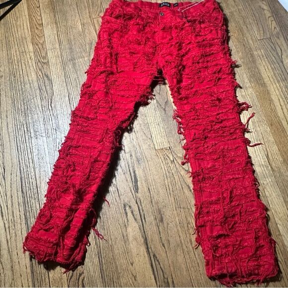 AHP | Jeans | Mens Red Jeans Size 40 - Picture 5 of 9